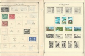 St Kitts Stamp Collection on 14 Scott & Harris Pages, JFZ