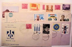 INDIA FDC 1972 10 DIFF