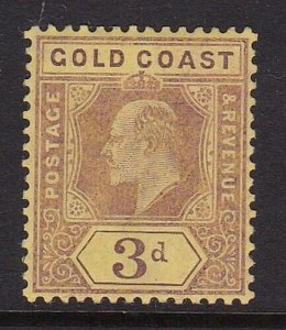 Album Treasures Gold Coast Scott # 60 3p Edward VII Mint Hinged