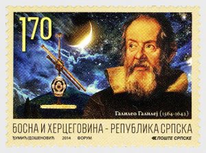 2014 Bosnia & Herzegovina Serbian Galileo Galilei (Scott 488) MNH