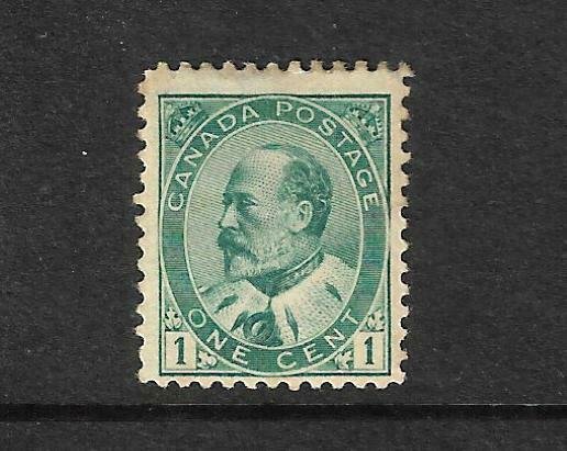 CANADA 1903-08  1c KEVII   MH  Sc 89 