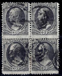 U.S. 165 F Used Blk/4 Rare (21917) 