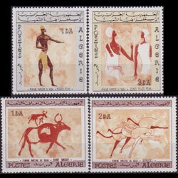 ALGERIA 1966 - Scott# 344-7 Wall Paintings Set of 4 LH