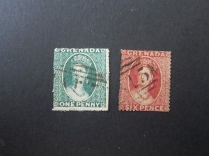 Grenada 1861 Sc 1,2 FU