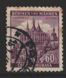 Bohemia and Moravia Sc#29 Used