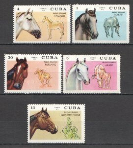 B1033 1972 Fauna Farm Animals Horses 1Set Mnh