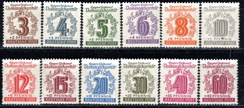 DDR under russian occupation Scott # 14NB1 - 14NB12, mint nh