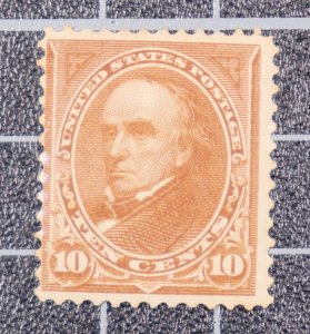 Scott 283 - 10 Cents Webster - OG MH - Nice Stamp - SCV - $150.00