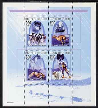 CHAD - 2000 - Working Dogs - Perf 4v Sheet - M N H - Private Issue