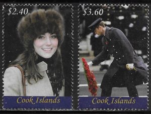 Cook Islands Scott #'s 1355 - 1356 MNH