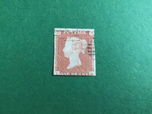 Queen Victoria 1841 British Penny Red Imperf  Stamp  R44157