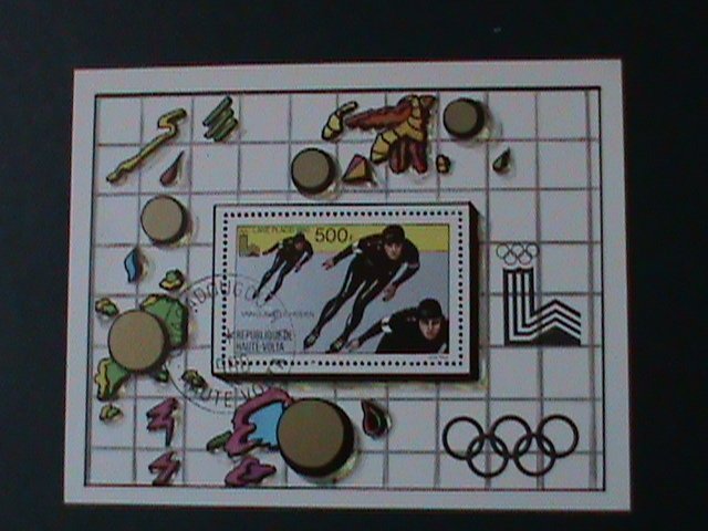 ​UPPER VOLTA-1980 WINTER OLYNPIC GAMES -LAKE PLACID'80-CTO S/S  VERY FINE