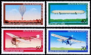 Germany Scott B549-B552 (1978) Mint NH VF Complete Set Airplanes & Balloons