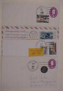 US LOCAL POSTS  4 DIFF.  1958-59 SURF CITY,H&B, CREST,GEOPHYSICAL