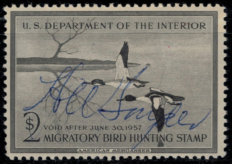 U.S. #RW23 signed, original gum NH  CV $12.50