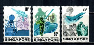 Singapore #260-262  Mint  Scott $7.50