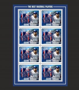 Stamps. Sports Baseball Guinea - Bissau 2021 year , 6 sheet perforated