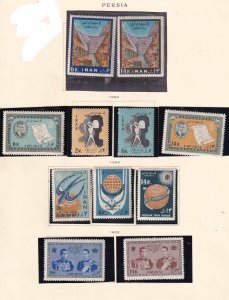 IRAN 1963+ 3 ALBUM PAGES COLLECTION LOT MINT USED