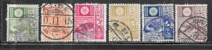 Japan #171a-176a    (U) CV $114.75