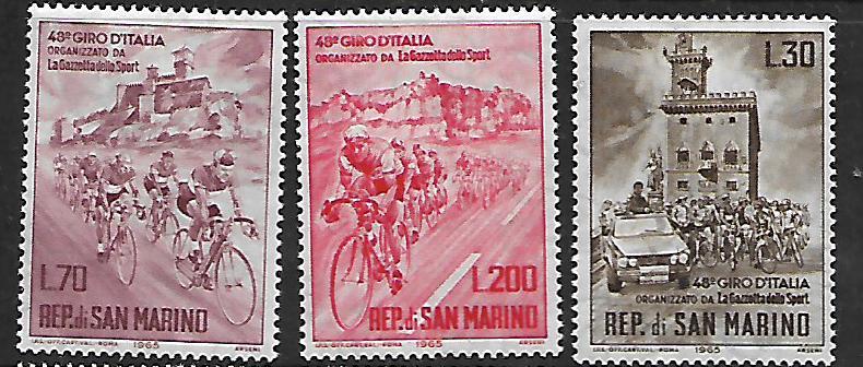 SAN MARINO 609-611 MINT HING C/SET BIKE RACE