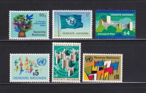 UN Vienna 1-6 Set MNH Various