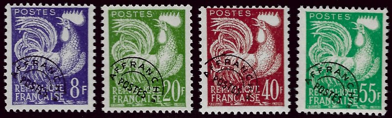 France SC#952-955 Mint OG F-VF VLH SCV$42...French stamps are Iconic!