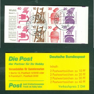 Germany. 1974. Booklet Safety. Cancel 21.1.1975.