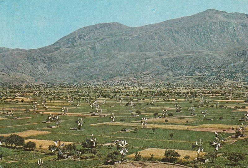 10940 Ansichtskarte Postcard CRETE PLATEAU OF LASSITHI GREECE