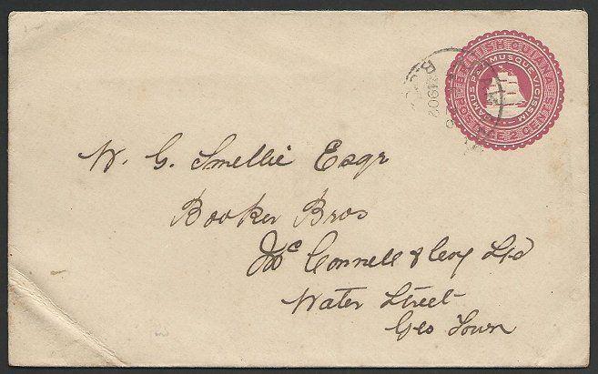 BR GUIANA 1902 2c envelope scarce ARAKAKA cds..............................49668