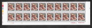 #2427 Used Plate Block Strip of 20