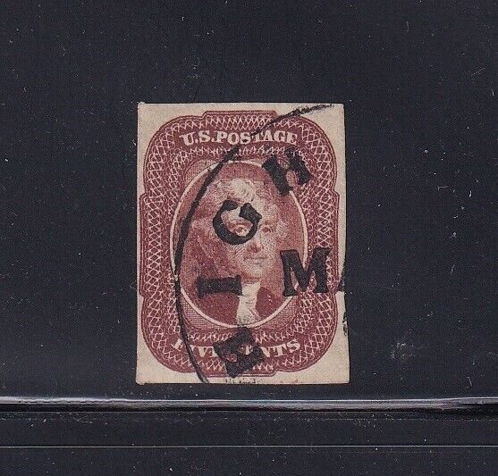 12 VF+ used neat cancel with nice color cv $ 750 ! see pic !