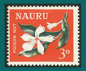 Nauru 1964 Poison Nut Flower, 3d MNH #50,SG58