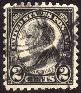 1923, US 2c, Harding, Used, Sc 612