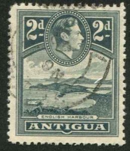 Antigua SC# 87 KGVI  English Harbour 2d used