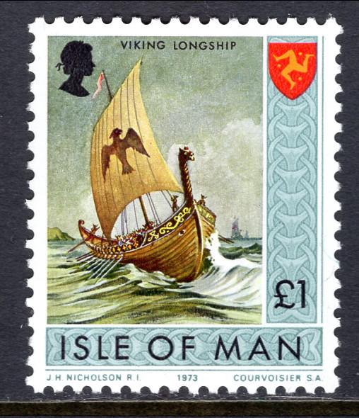 Isle of Man 27 Viking Ship MNH VF