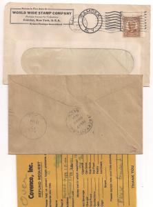 Three covers w Unusual Usages BOB, Canada Customs, Prec Due