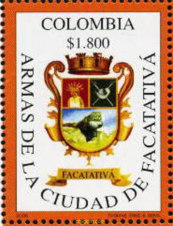 189046 MNH COLOMBIA 2005 ESCUDO DE LA CIUDAD DE FACATATIVA