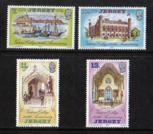 Jersey  #179-182  MNH  1977  Victoria college