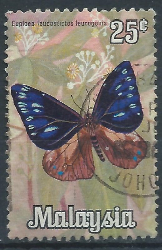 Malaysia 1970 - 25c Butterfly - SG64 used