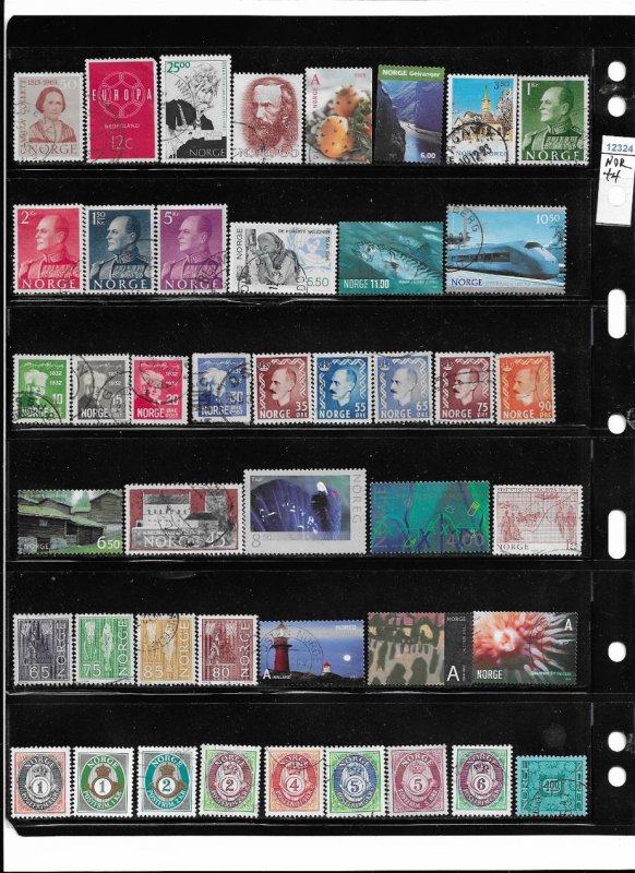 12324 -  Norway 44 diff. stamps - good starter collection