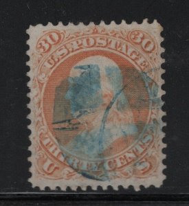 71 VF-XF  used PF cert . neat Blue cancel with nice color ! see pic !