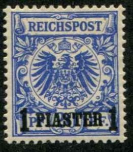 German Offices Turkey SC# 10  1Piaster on 20pf o/p on Germany MH
