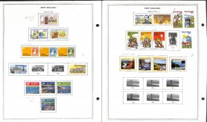 New Zealand Stamp Collection on 18 Minkus Pages, 1977-1988 