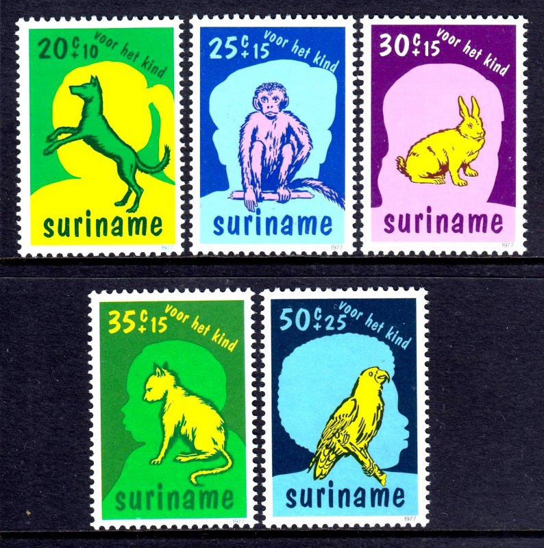 Surinam 1977 Fauna Complete Mint MNH Set SC B241-B245