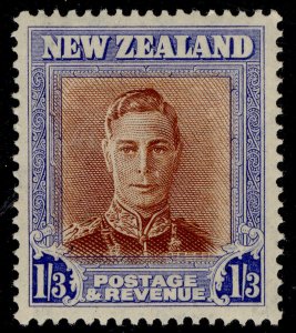 NEW ZEALAND GVI SG687, 1s 3d red-brown & blue, M MINT.