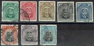 SOUTHERN RHODESIA 1924 KGV ADMIRAL RANGE TO 1/- USED