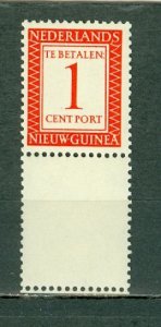 NETHERLANDS NEW GUINEA 1957 DUES #J1 MARGIN STAMP MNH...$0.50