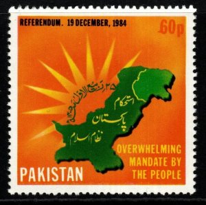 PAKISTAN SG671 1985 PRESIDENTIAL REFERENDUM MNH