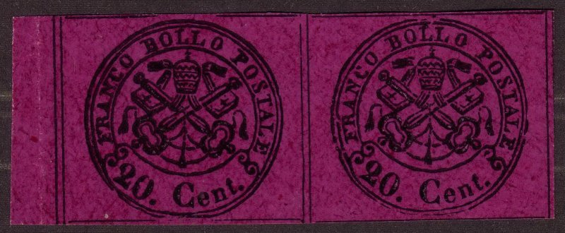 1867,  Italian Papal / Roman States Italy 20C, Sc 23