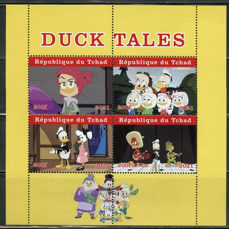 CHAD  2021 DUCK TALES  SHEET MINT NEVER HINGED